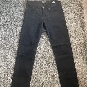 Men’s Naked and Famous Black Selvedge Jeans 33x36